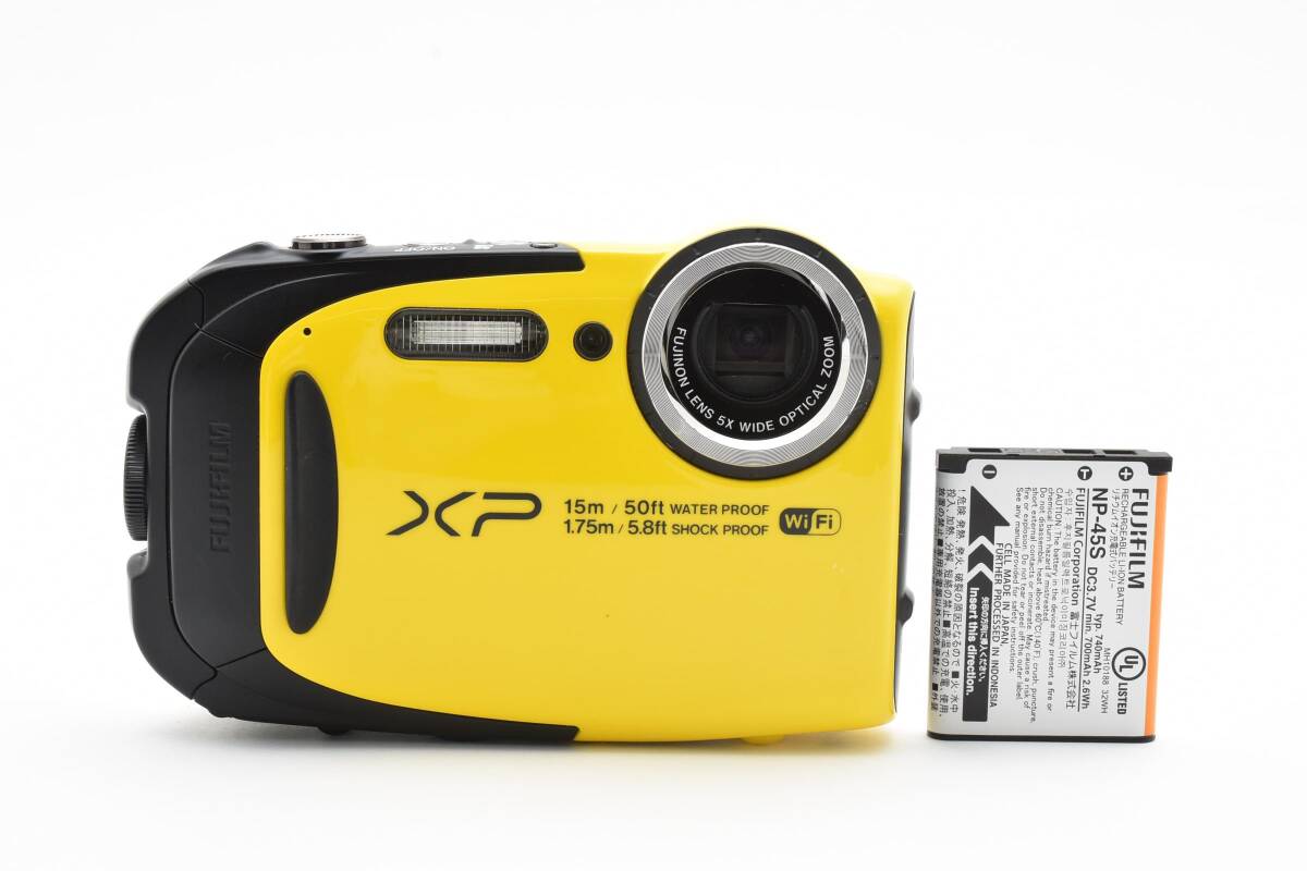 【並品】FUJIFILM フジフイルム 富士フイルム FINEPIX XP80 イエロー コンパクトデジタルカメラ 【動作確認済み】 #2591561