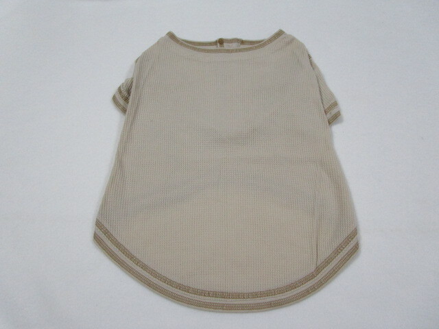 Sniffers'　XLサイズ　胴回り57㎝　ヘンリーネック　ワッフルTシャツ　ベージュ　未使用品