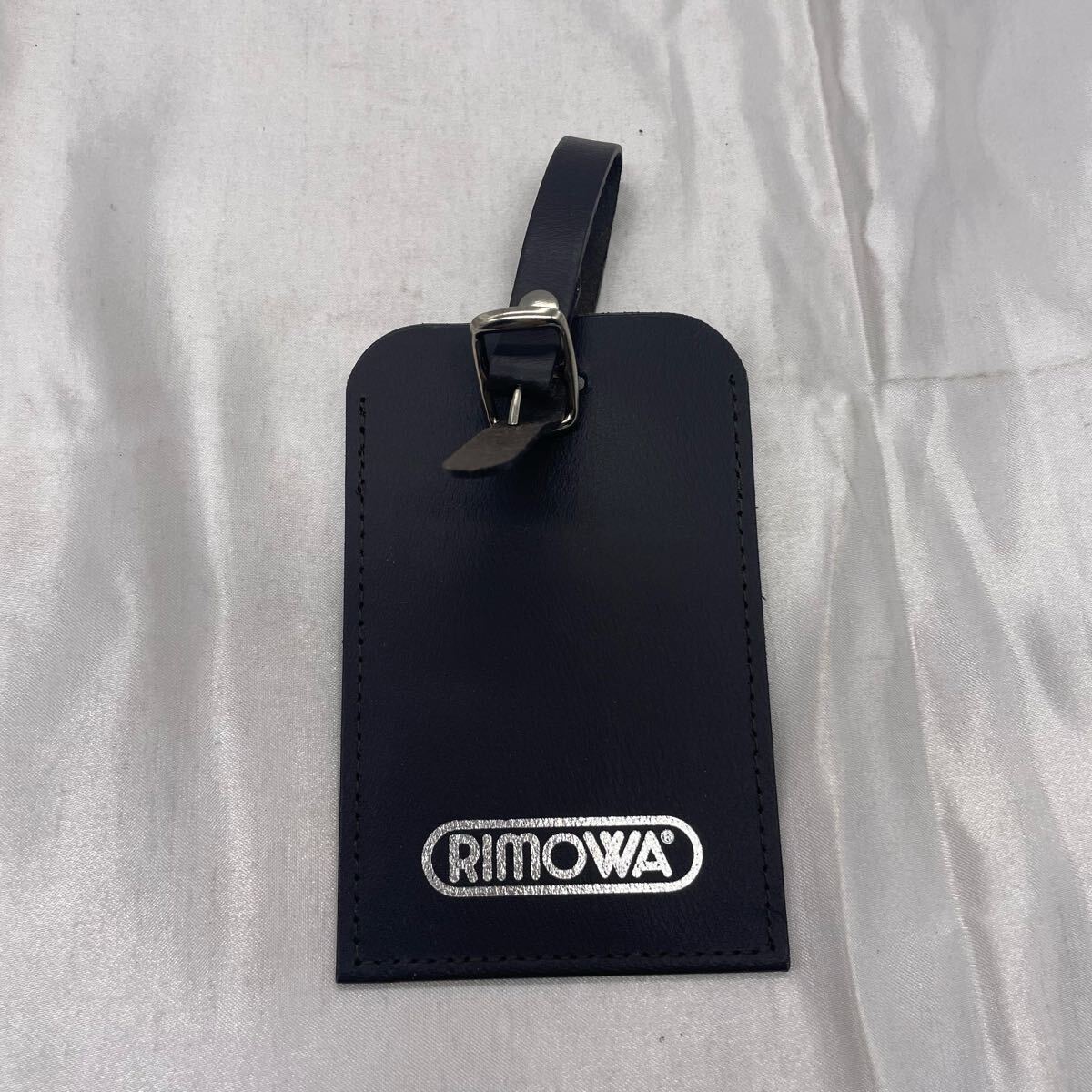 ダークブラウン RIMOWA リモワ レザー ラゲッジタグ 縦10cm スーツケース用 高級スーツケースタグ タグ コレクション マニア 当時物 u109