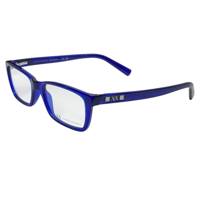 未使用 アルマーニ エクスチェンジ AX3007 8018 53□17 145 眼鏡 メガネ アイウェア スクエアフレーム ブルー ARMANI EXCHANGE