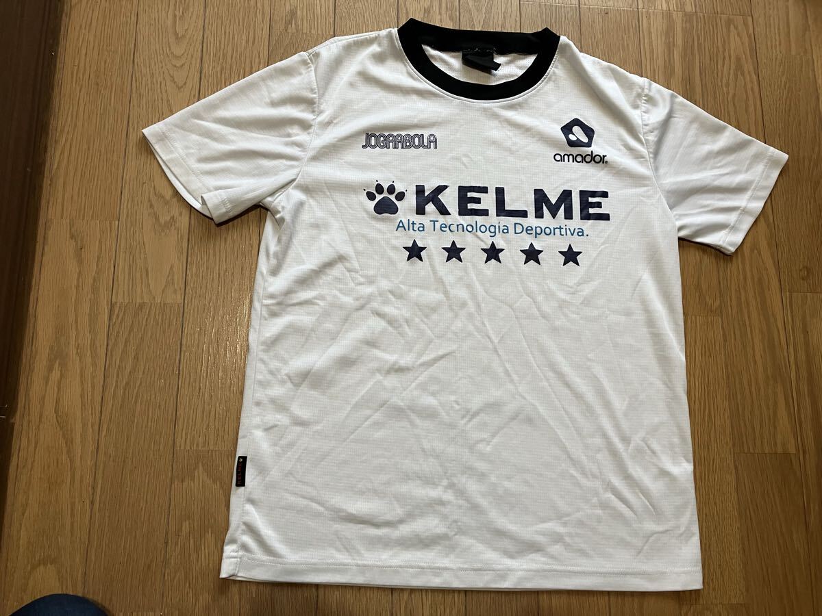 ★送料無料！★ケルメ★白★プラシャツ★サッカー★部活★M★KELME★汗がすぐ乾く★サラ素材