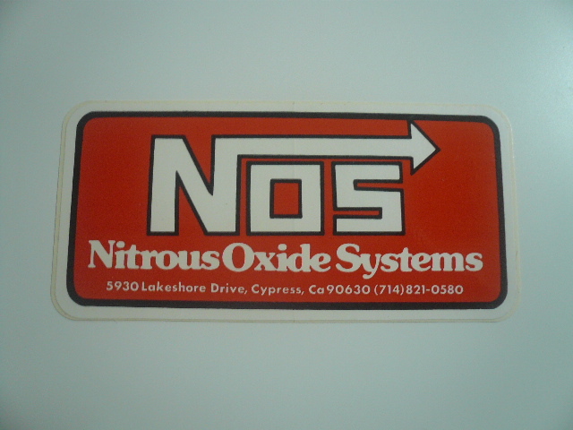 NOS ステッカー オレンジ