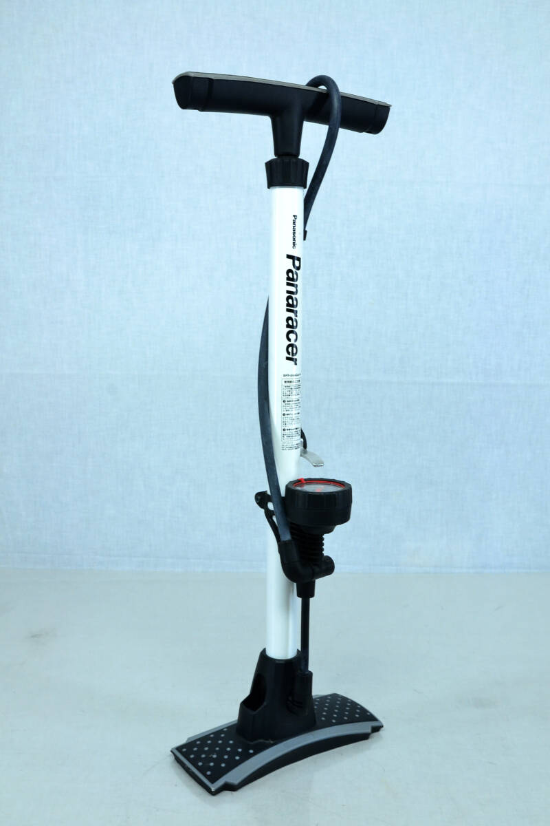 Panaracer パナレーサー フロアポンプ 空気入れ BFP-04AGA 白 ホワイト ゲージ付 中古品 