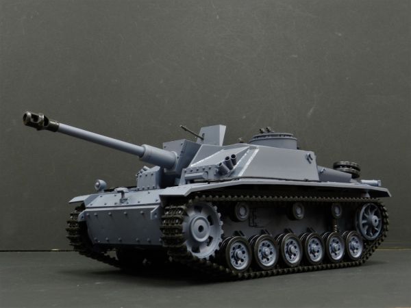 【Ver.7.0・赤外線ユニット・BB弾発射・サウンド・発煙仕様 2.4GHz】Heng Long Ver.7.0 2.4GHz 1/16 戦車ラジコン III号突撃砲 F8型 3868-1拍卖