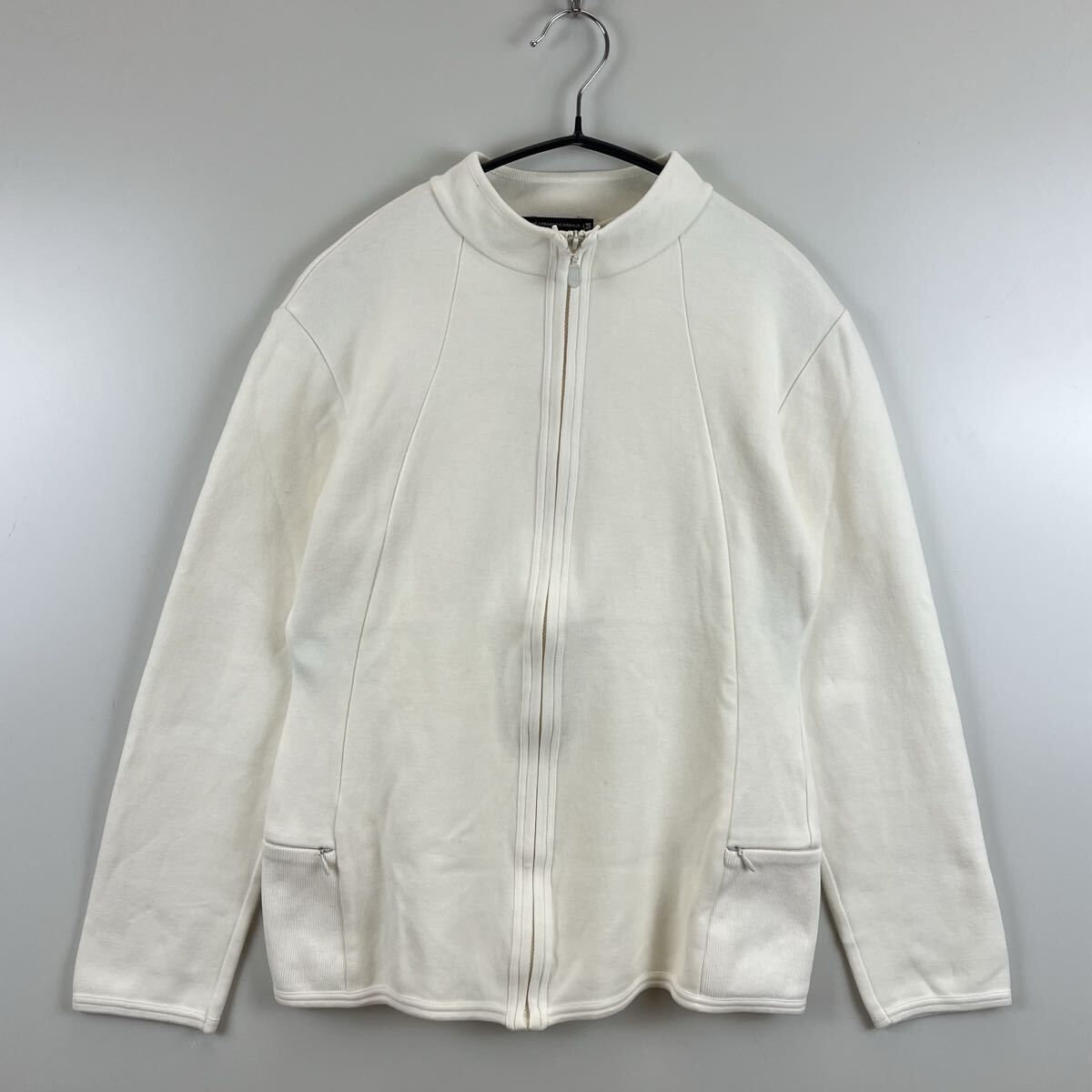 MARITHE FRANCOIS GIRBAUD 00s y2k archive WHITE zip jacket M マリテフランソワジルボー 短丈 ジップジャケット 平成 モード アーカイブ