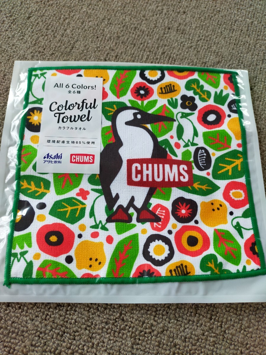 緑　チャムス　ハンカチ　CHUMS　タオル