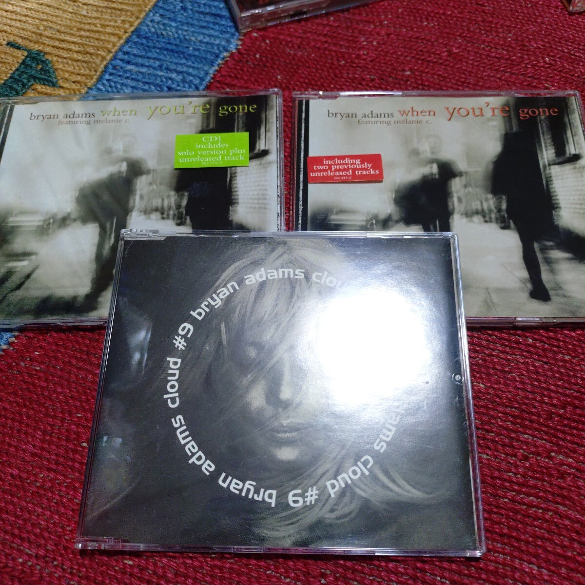 Bryan Adams☆ブライアン・アダムス☆When You're gone２枚★Cloud ＃9★オマケALL FOR LOVE