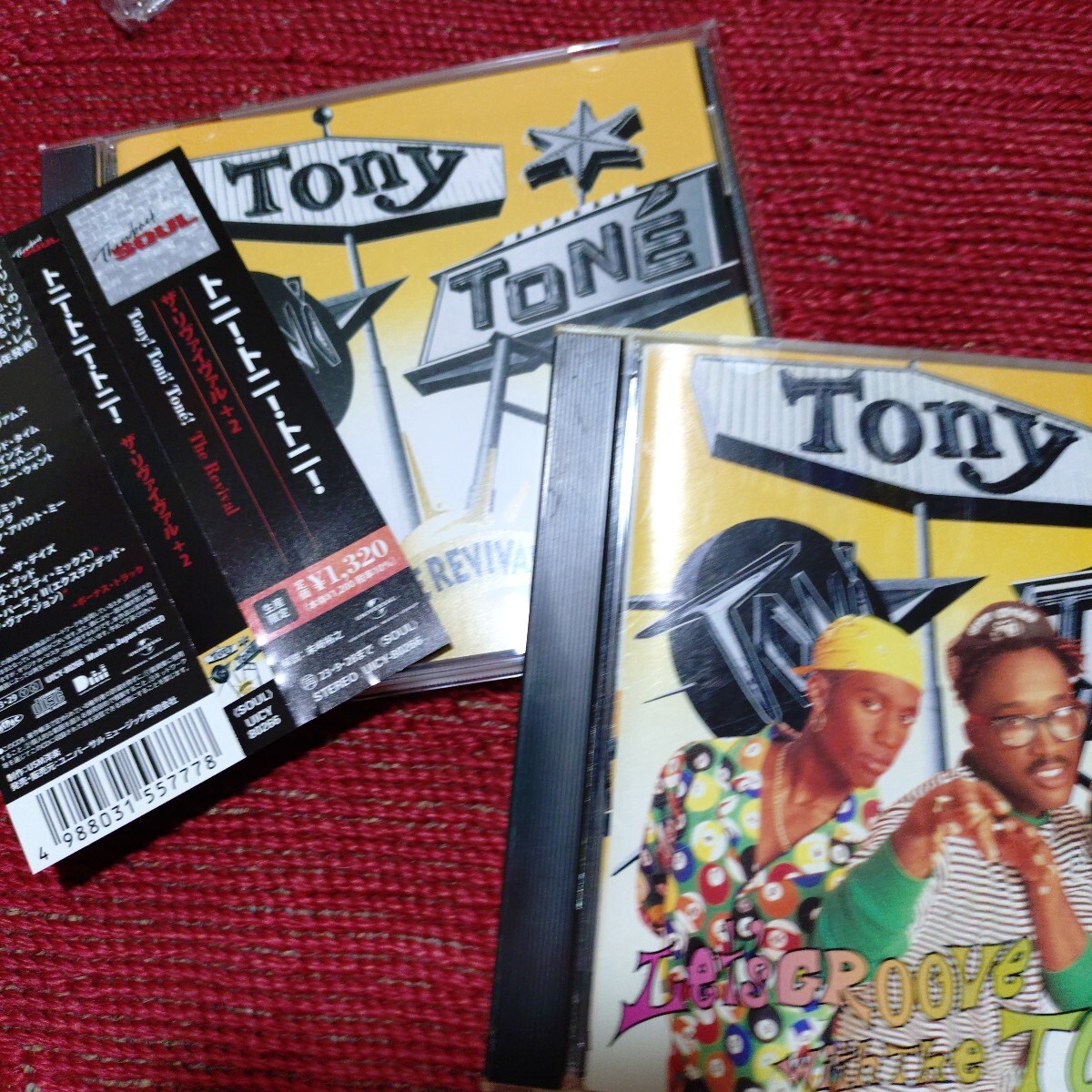 TONY TONI TONEトニー・トニートニー☆ザ・リヴァイヴァル+２国内盤帯付♪リミックス　アルバム国内盤帯無の２枚セット