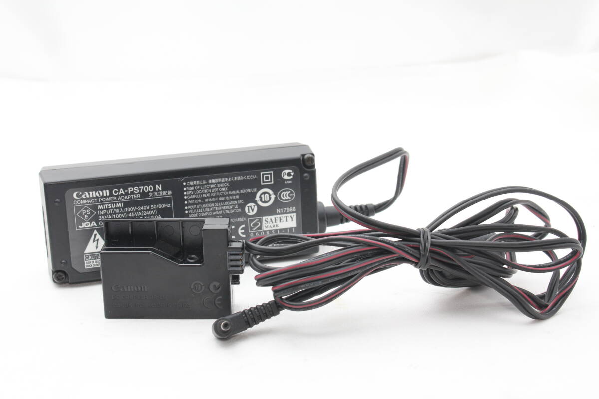 ★【極上美品】 Canon CA-PS700 N コンパクトパワーアダプター DR-700 DR-E5 DCカプラー付き ★ 電源ケーブルなし