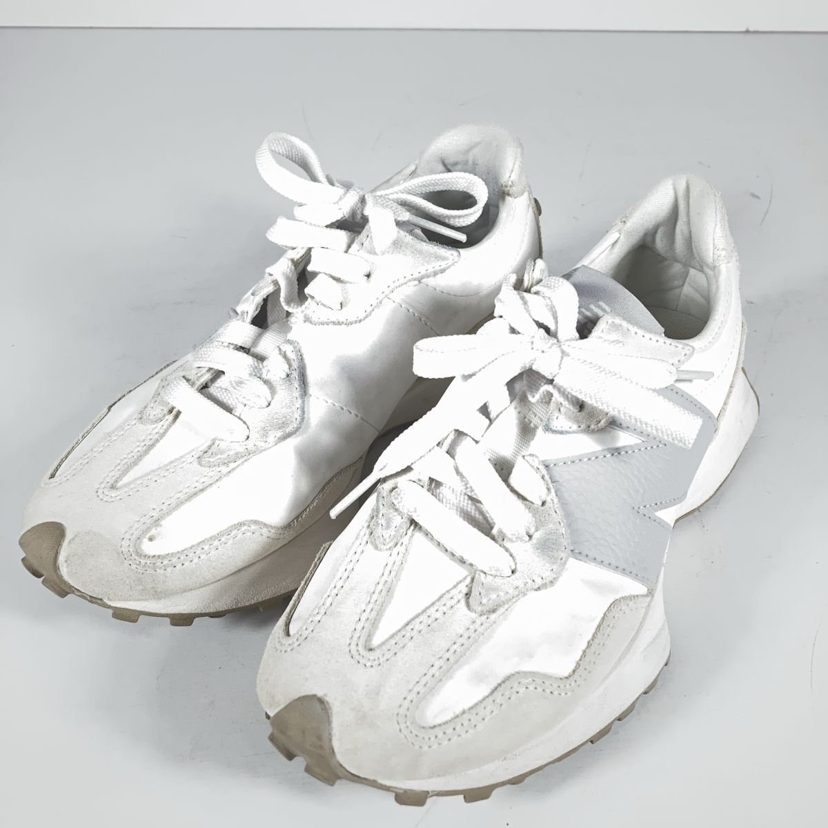 NEW BALANCE 327 23cm WS327KE ニューバランス スニーカー ローカット シューズ 白 ホワイト レディース