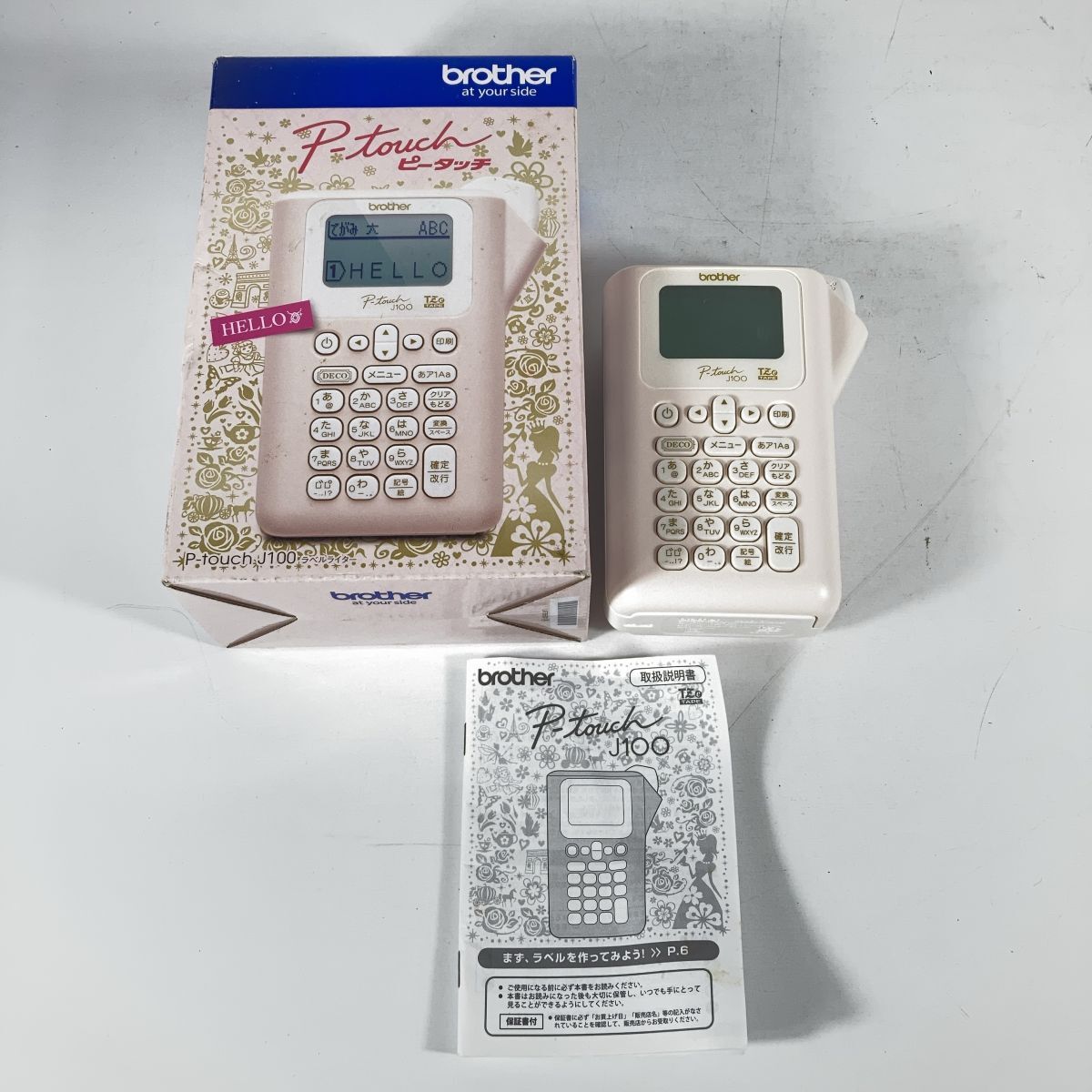 brother ブラザー P-touch ピータッチ PT-J100 ラベルライター