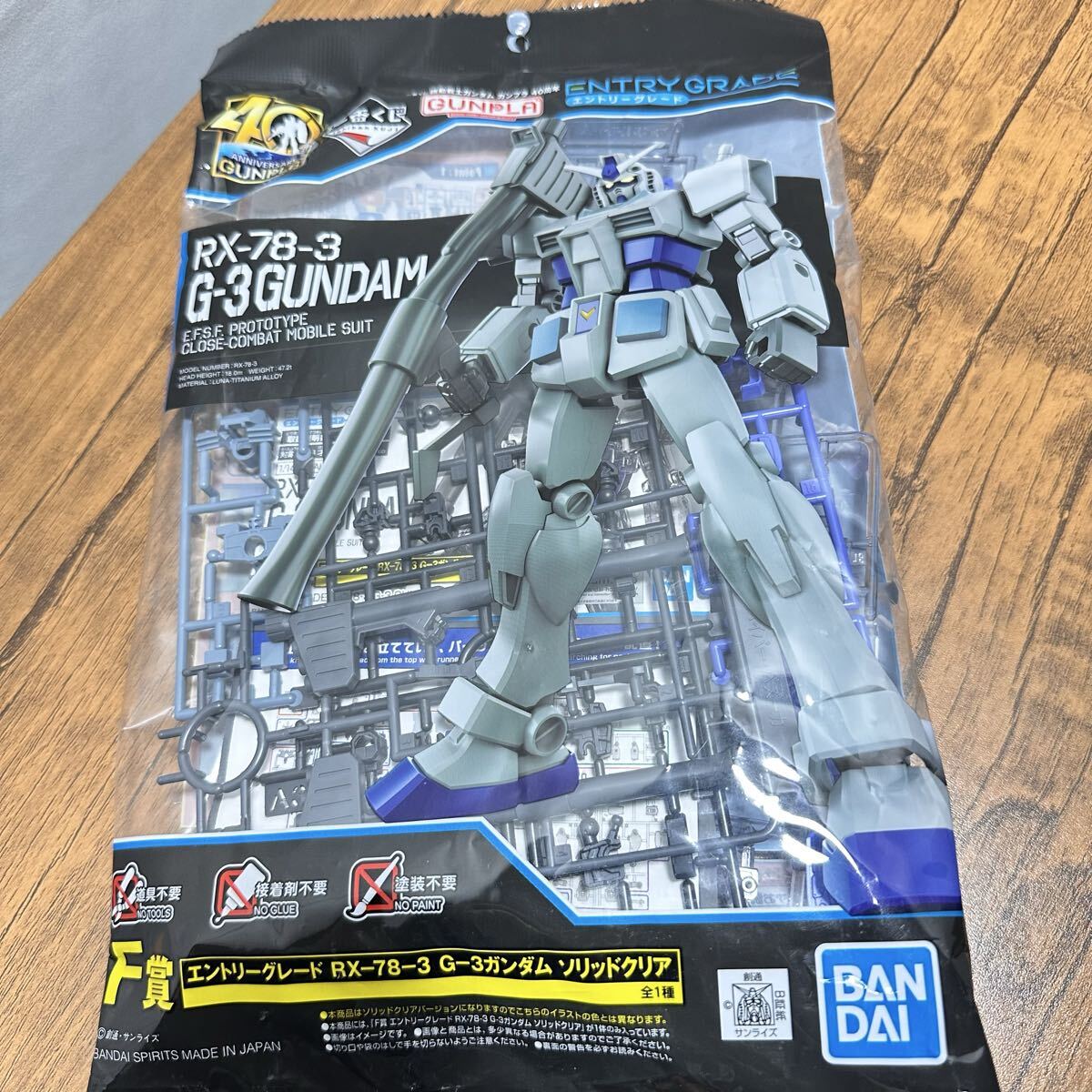 【新品未開封品】1/144 エントリーグレード G-3ガンダム ソリッドクリア RX-78-3 (55)
