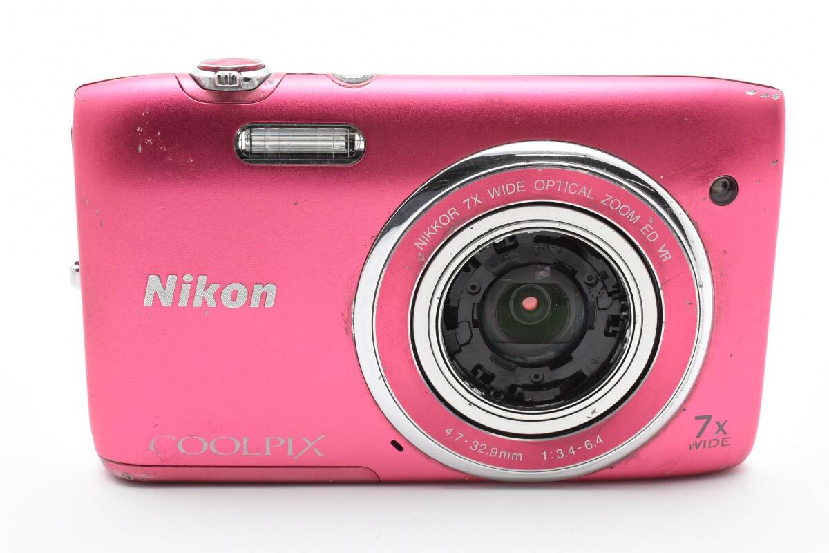 【動作品】Nikon　COOLPIX　S3500 　ピンク　No.802