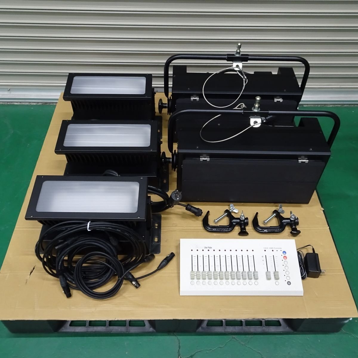 Lite-Puter CX-1204 調光卓 + 東芝ライテック 照明器具 5台セット【中古/動作します/訳アリ現状品】#412344