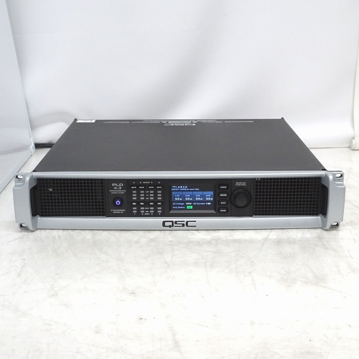 QSC PLD4.3 業務用 4ch パワーアンプ（625W*4ch/8Ω・ XLR 入力 ・ スピコン 出力）【中古/正常動作品】#433495