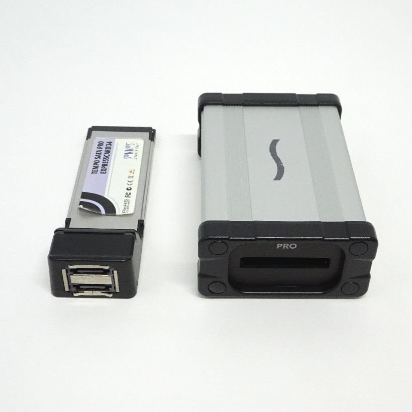 SONNET Echo Pro ExpressCard/34 Thunderbolt Adapter（Mac用メモリーカードリーダー・SxS対応可）【中古/動作正常品】#430299-302