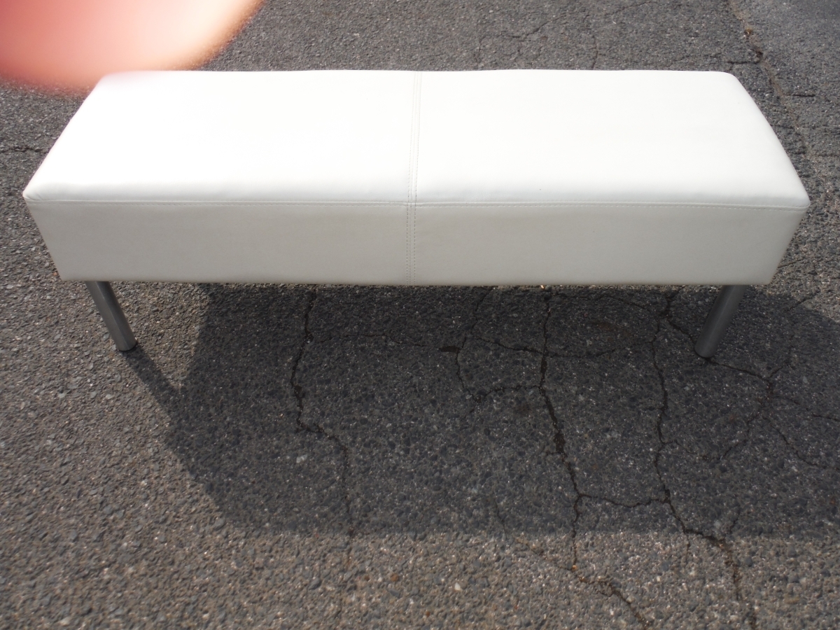 ○BEi　業務用　ロビーチェア　ベンチ　２人掛　サイズ400x1200x400　中古　鳥取県 引取限定