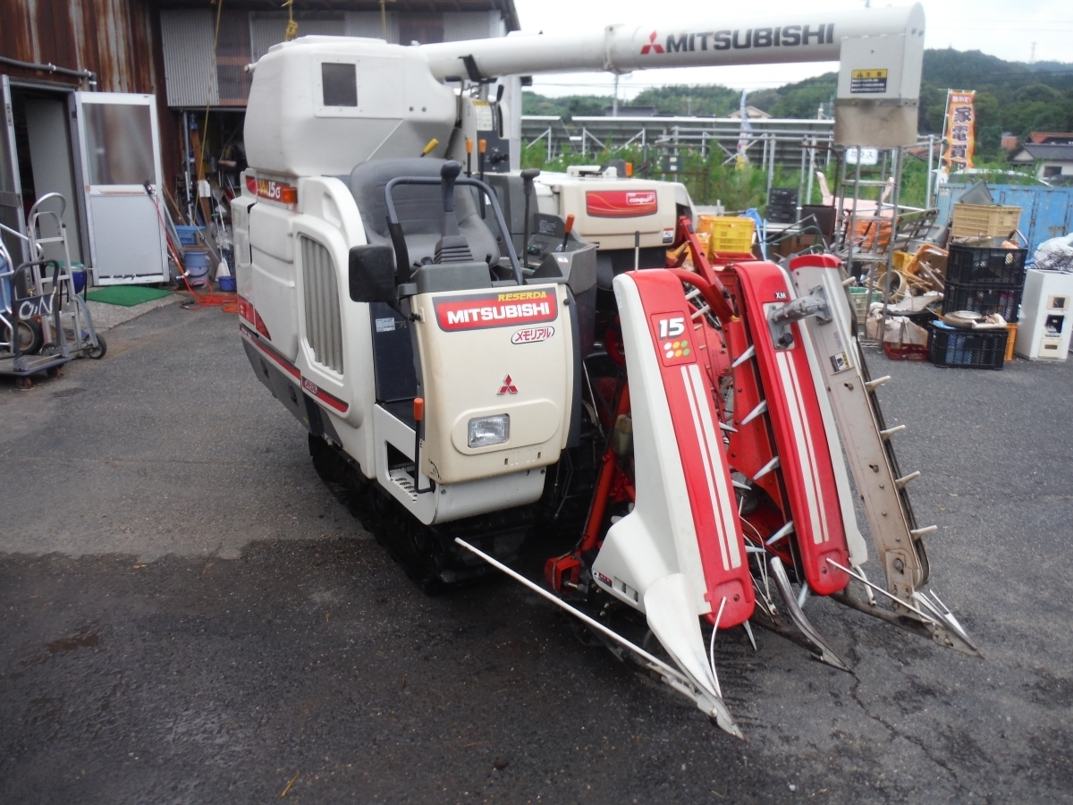○BEi　MITSUBISHI　三菱　２条刈　15馬力　コンバイン　レセルダ　VM15G　グレンタンク　279時間　中古　鳥取県　引取のみ