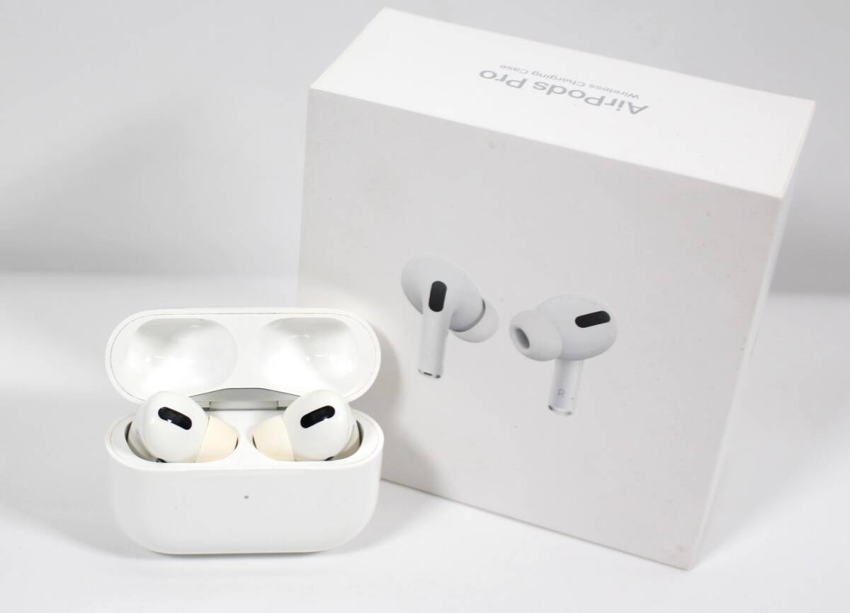 Y6954＃◆ジャンク品◆Apple アップル AirPods Pro 第1世代 ワイヤレスイヤホン MWP22J/A　※Lサイドノイズがひどいです