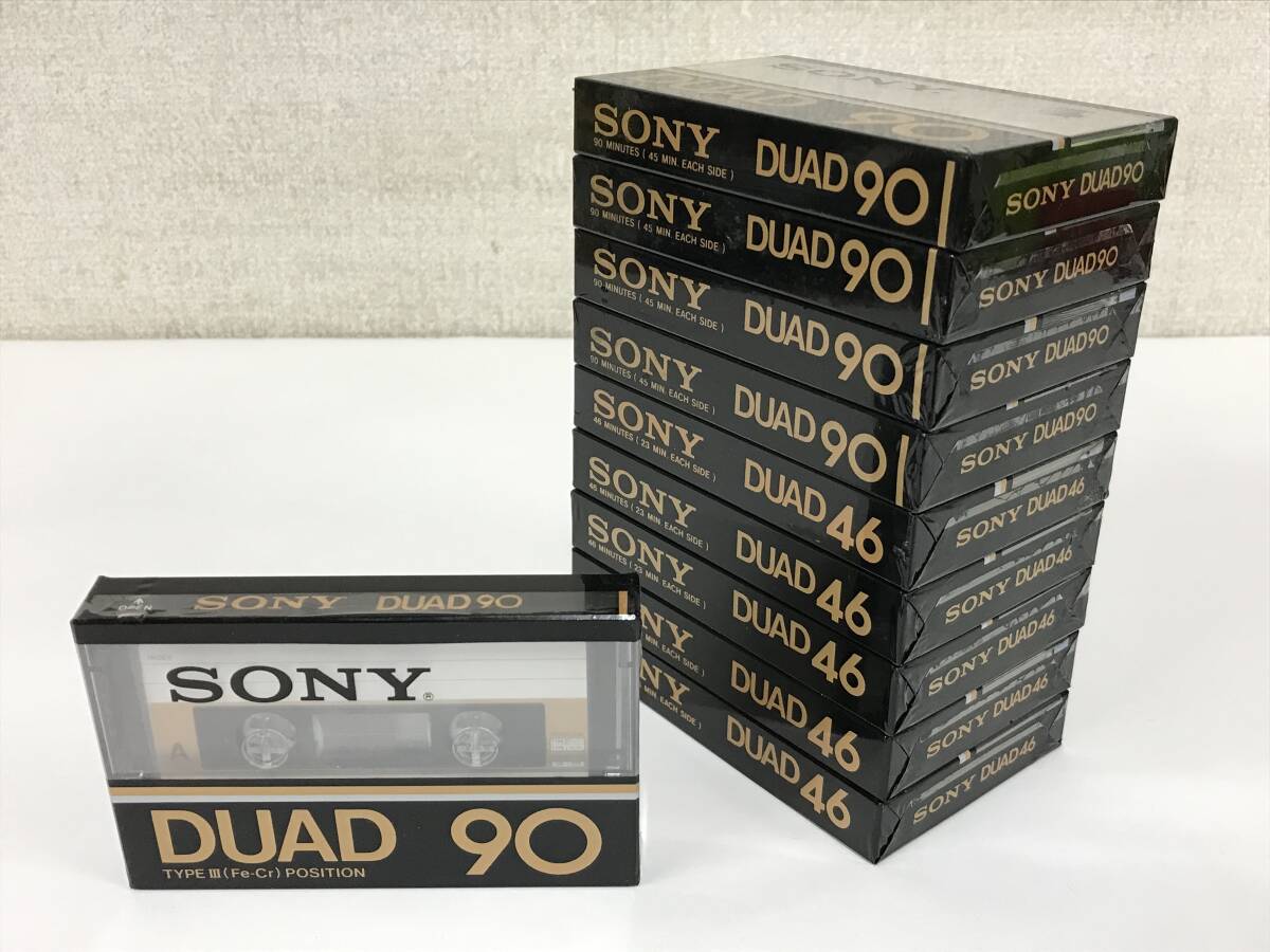 ◆◇チ739 未開封 カセットテープ SONY Fe-Cr POSITION DUAD/90 他 10本セット◇◆