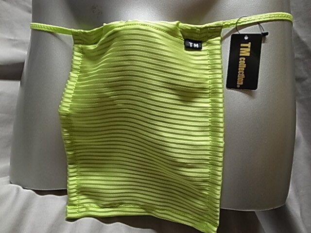 ★TM COLLECTION Tバック 115767 グリーン Mサイズ★Gストリングス