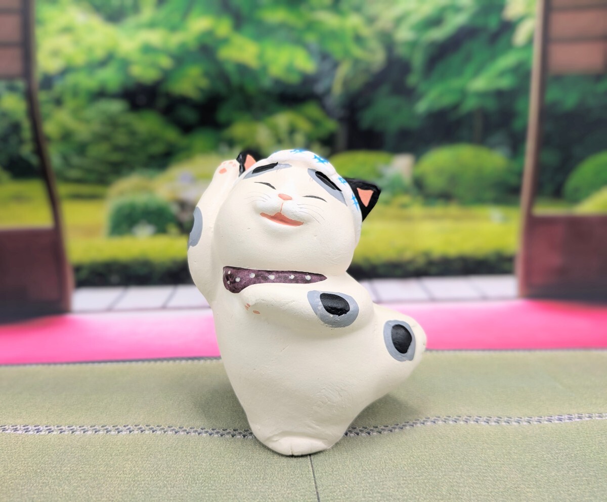 縁起物　招き猫　もりわじん　置物　うきじぃ　うきじい