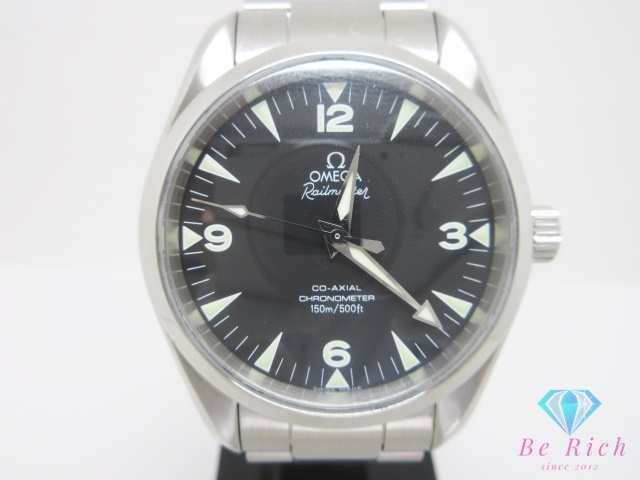 美品 オメガ 2503.52 シーマスター アクアテラ レイルマスター 150ｍ防水 自動巻き AT SS メンズ 腕時計 OMEGA【中古】【送料無料】bt3505