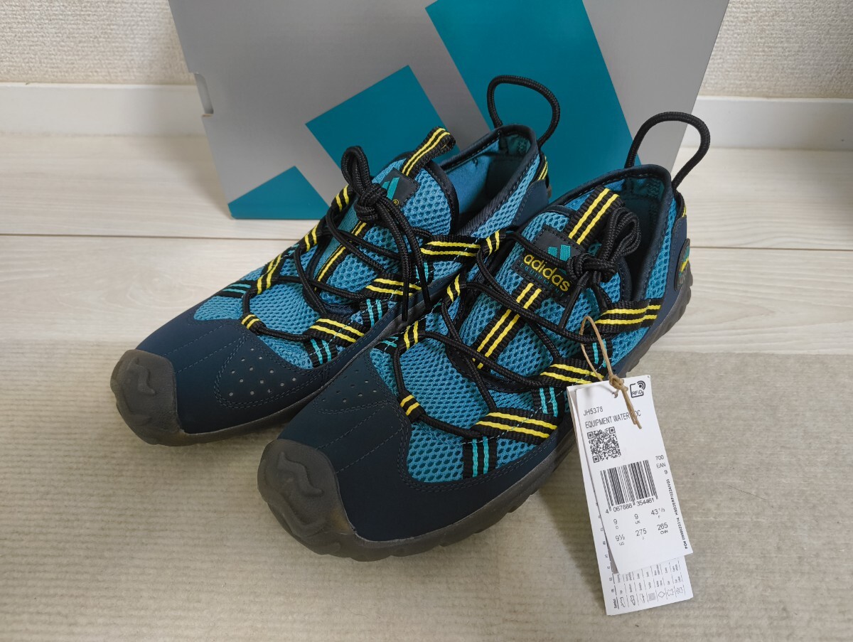 新品未使用 adidas EQUIPMENT WATER MOC JH5378 ブルー 27.5cm ウォーターモック ウォーターモカシン