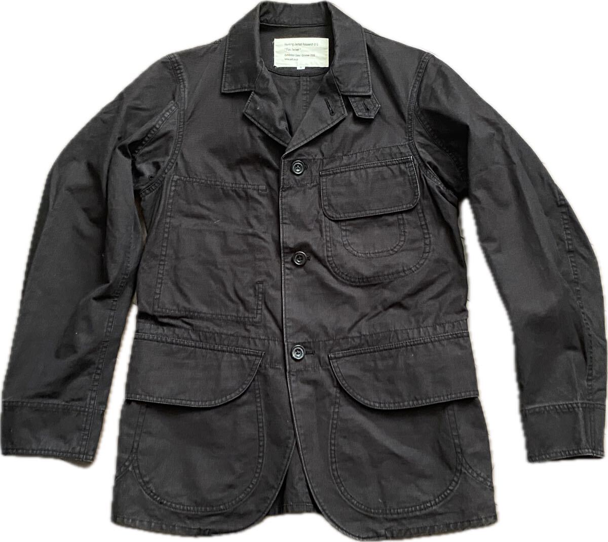 Hunting Jacket Research 015 Fox Jacket フォックスジャケット ハンティングジャケットリサーチ ブラック コットン メンズ S