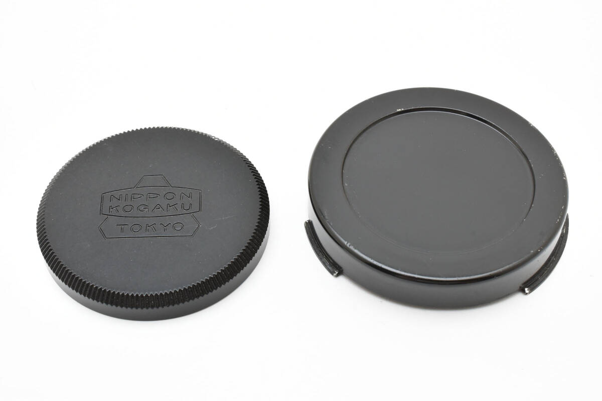 ★希少品★日本光学 Nippon Kogaku ニコン NIKON 前後 キャップ 富士山マーク ニコンS用 13.5cm 135mm適合 43mm ねじ込み式 #10633