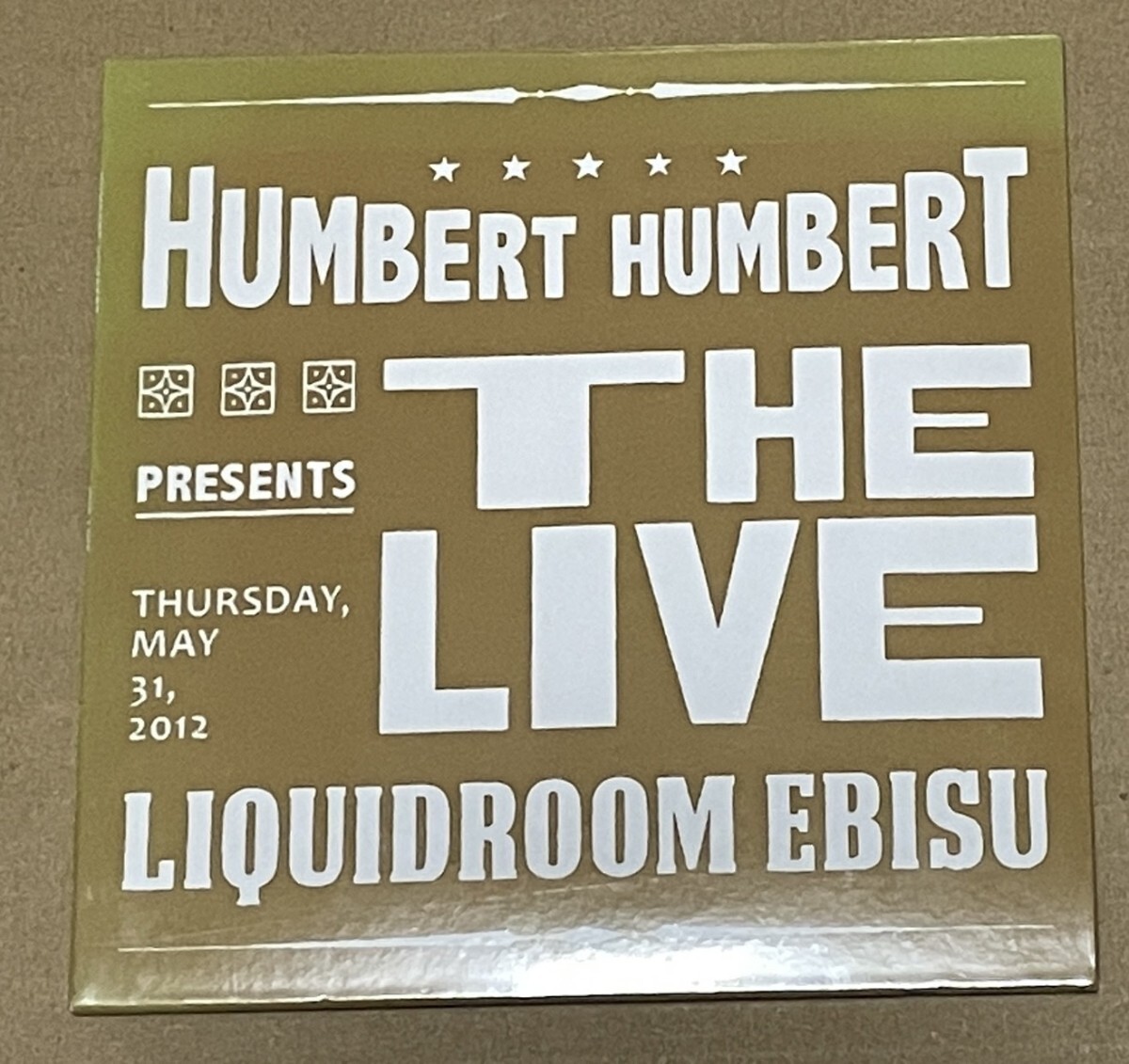 未開封 送料込 ハンバート ハンバート - Live Liquidroom Ebisu DVD / HUMBERT HUMBERT