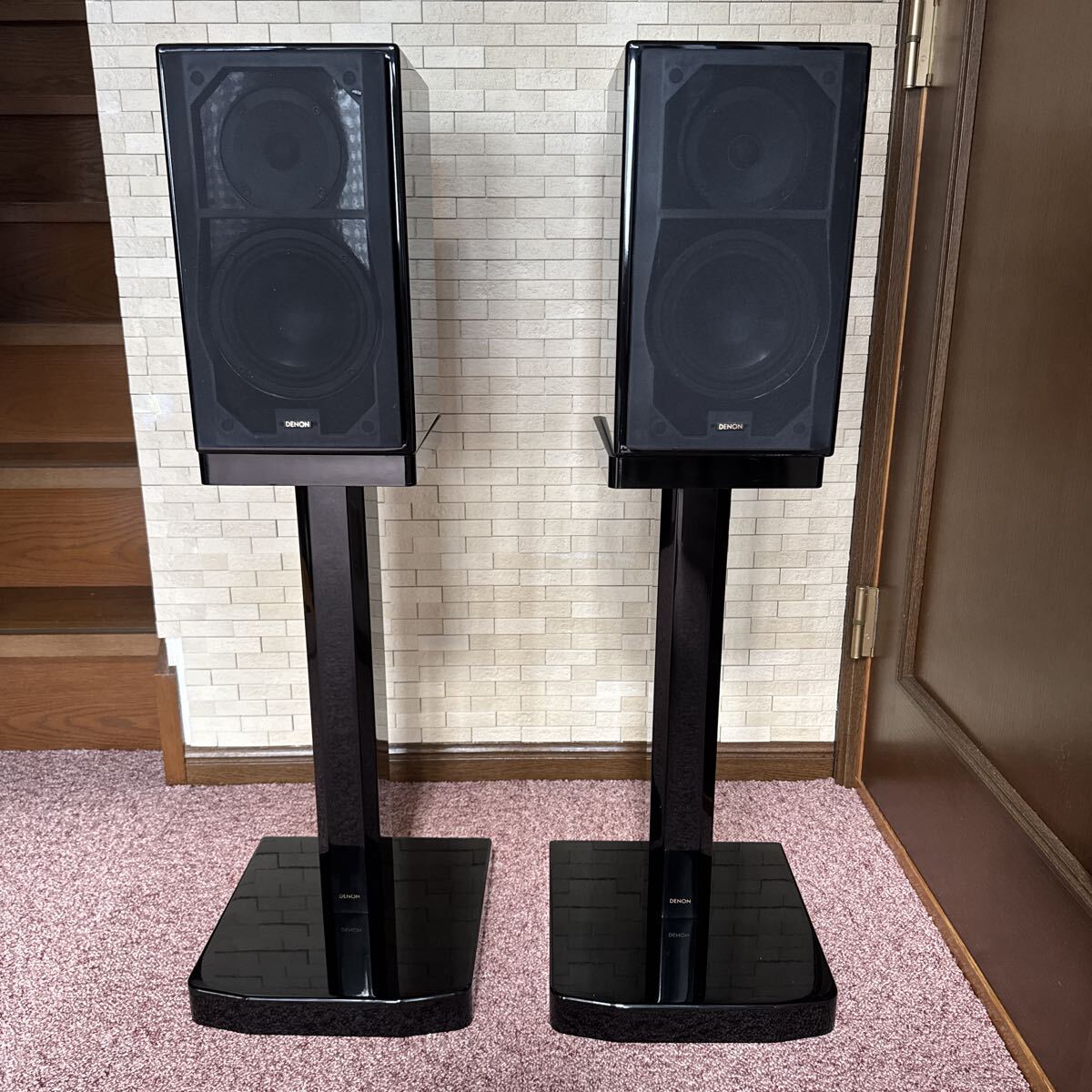 DENON SC-E757 シリアル同番　専用スピーカースタンド付き