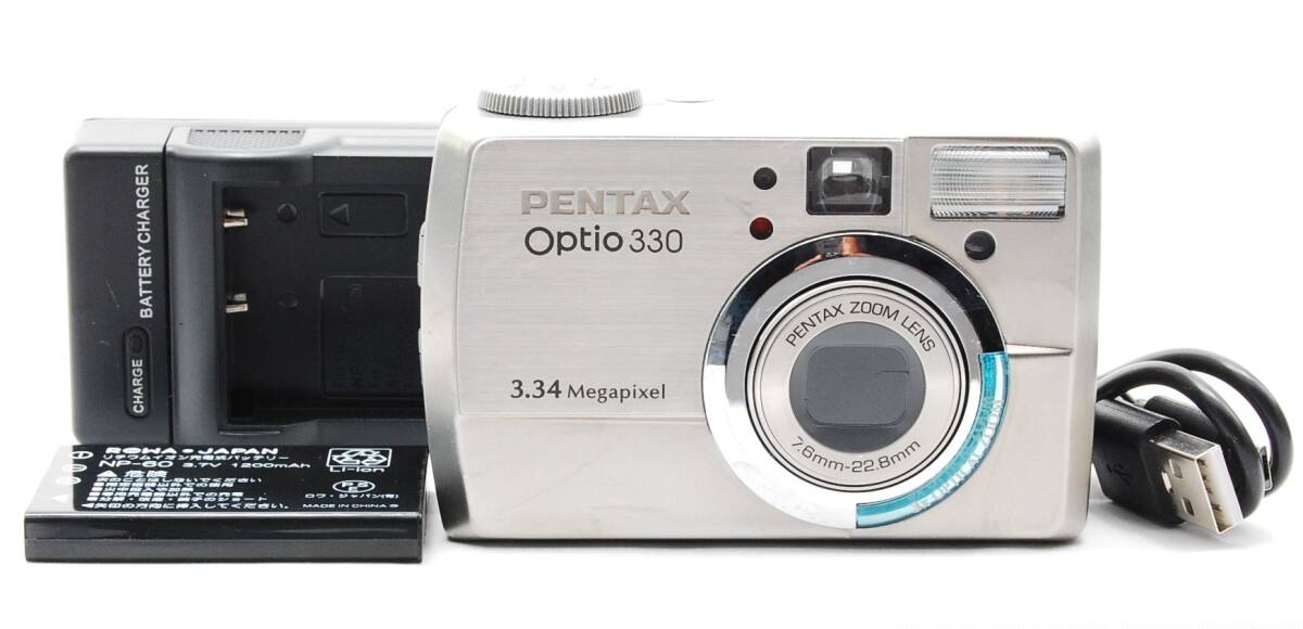 【極上美品】PENTAX Optio 330 動作確認済　付属品新品 #174060001