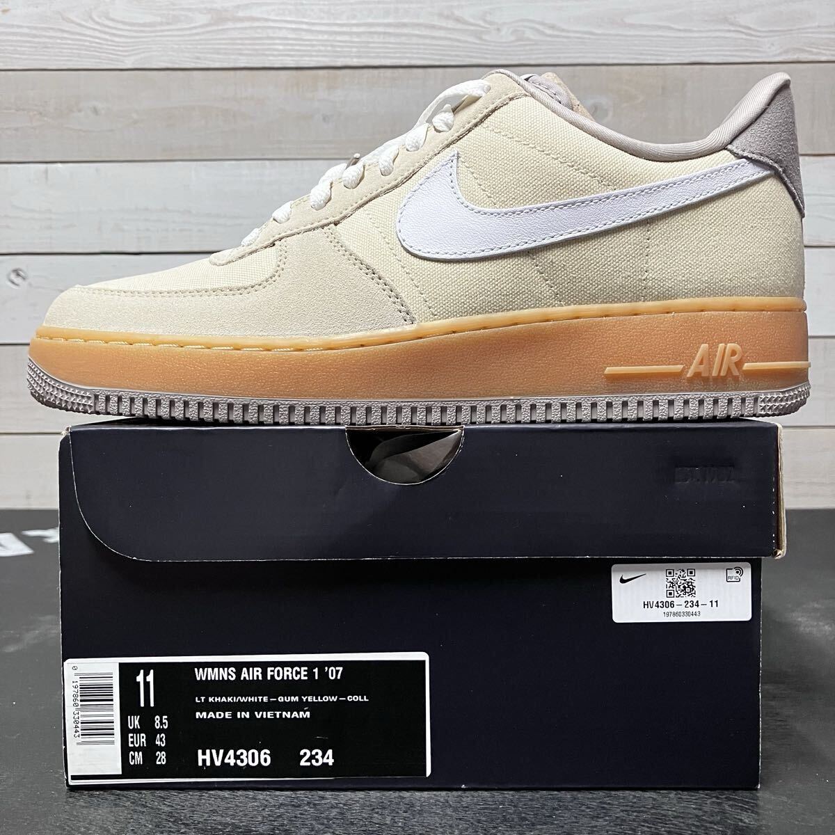 メンズ 27.5cm W NIKE AIR FORCE 1 LOW 07 HV4306-234 ナイキ エア フォース ワン ローカット