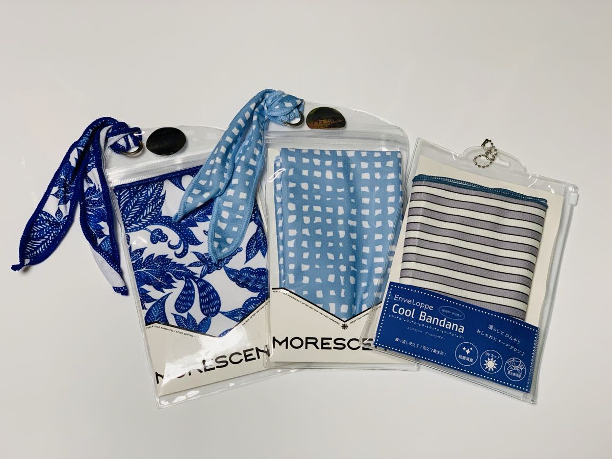 MORESCENES Enveloppe モアシーンズ エンベロッパ クールバンダナ 3枚セット 未使用