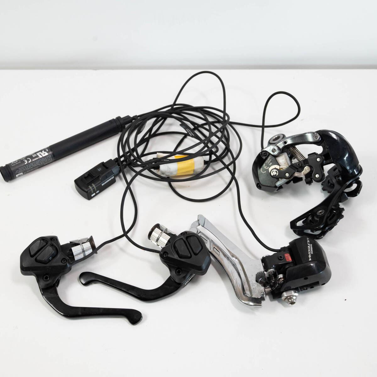 SHIMANO Di2 ULTEGRA 6870シリーズ 電動 変速機 コンポーネント セット STIレバー FD RD ロードバイク パーツ 動作確認済み #ST-04754