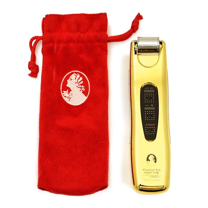 【美容機器】サミットインターナショナル プラチナイオンインジェクター イオン導入美顔器 スキンケア フェイスケア 美容器 ゴールドカラー