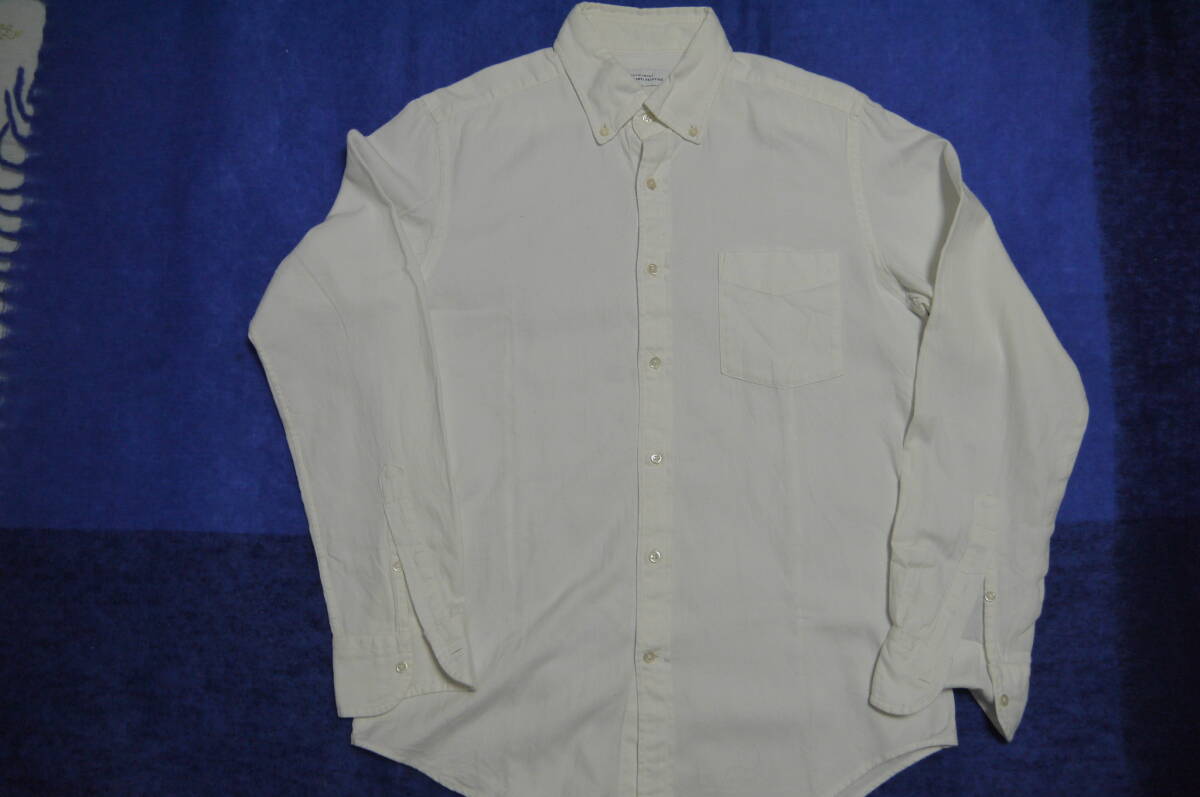【美　品】UNITED　ARROWS　ユナイティドアローズ　GREEN　LABEL　RELAXING　長袖シャツ　ホワイト　サイズM　