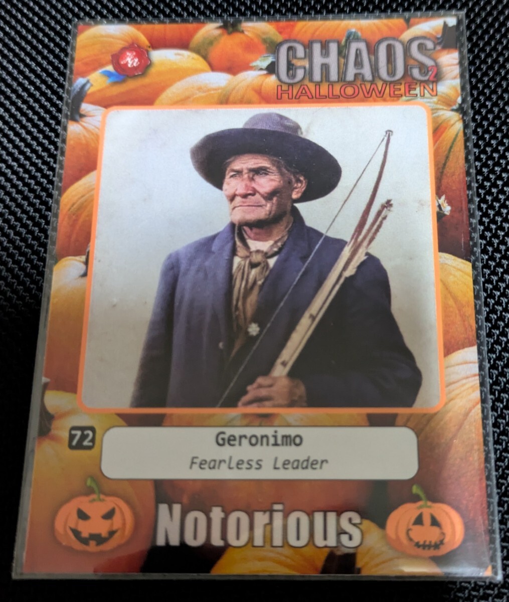 2024 Historic Autographs All Time Great Halloween Fuchsia Ghost #72 Geronimo 2/2