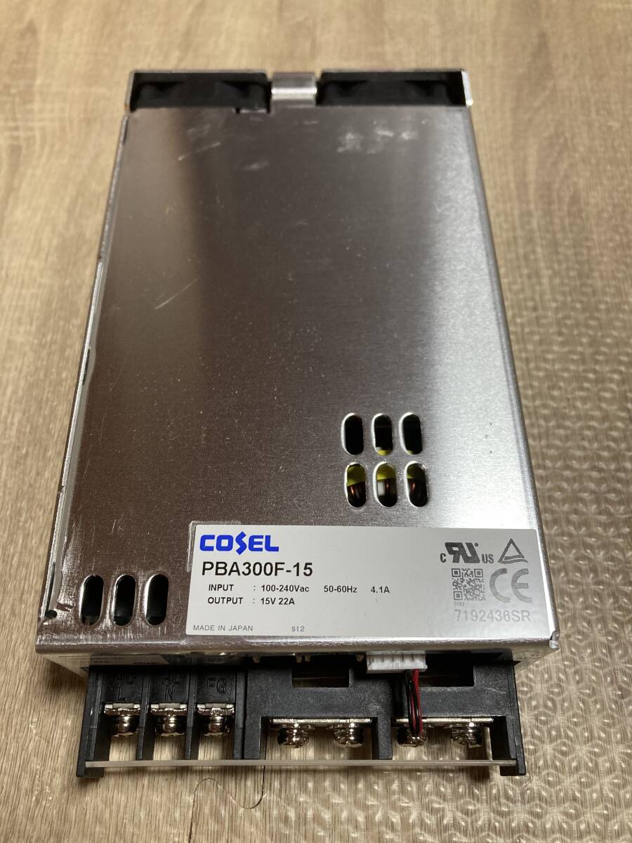 新品 【COSEL スイッチング電源 PBA300F-15 15V22A】①