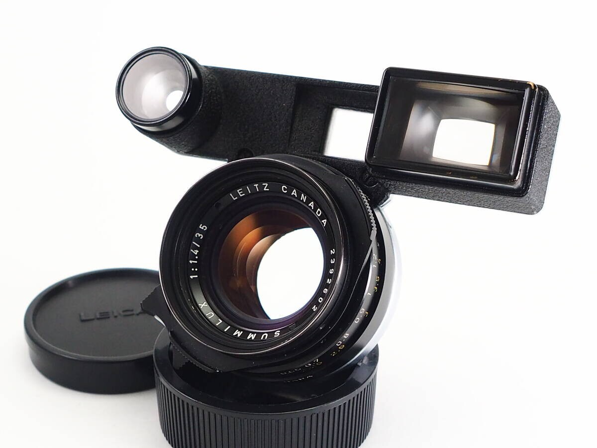 ★希少ブラック★ ライカ LEICA LEITZ CANADA SUMMILUX 35mm F1.4 ★M3用メガネ付属 #N0766