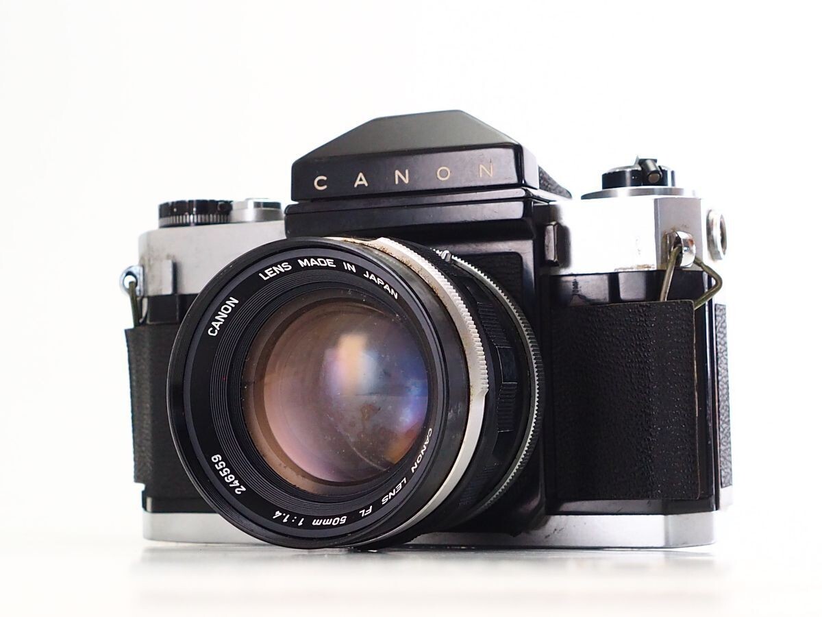 ★訳あり実用品★ キヤノン CANON FLEX ボディ FL 50mm F1.4 レンズセット ★シャッターOK！ #Z0618