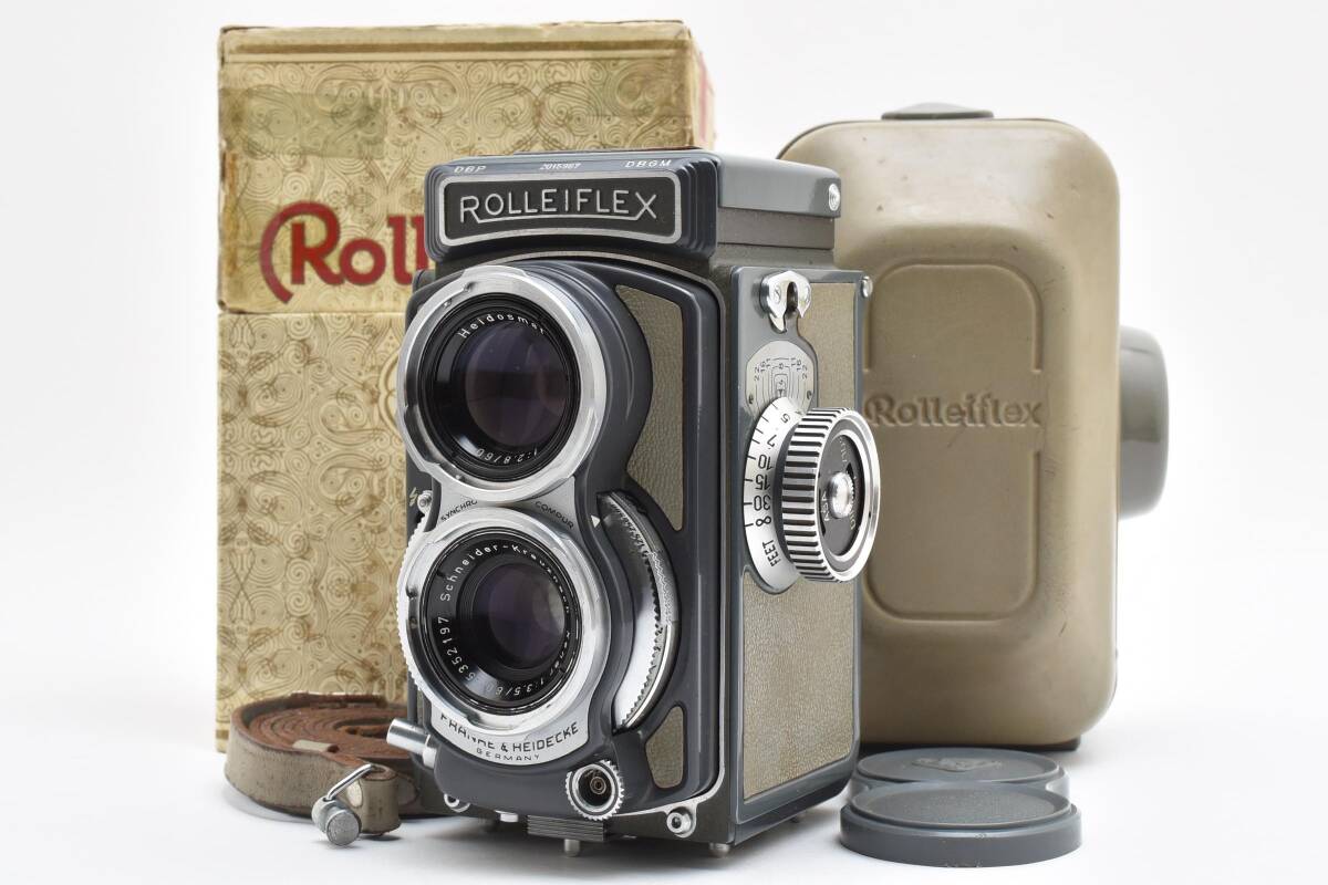 ★極希少品★ ROLLEI ローライ ROLLEIFLEX Baby 4×4 グレー Xenar 60mm F3.5 ローライフレックス ベビーローライ 二眼レフカメラ＃2698