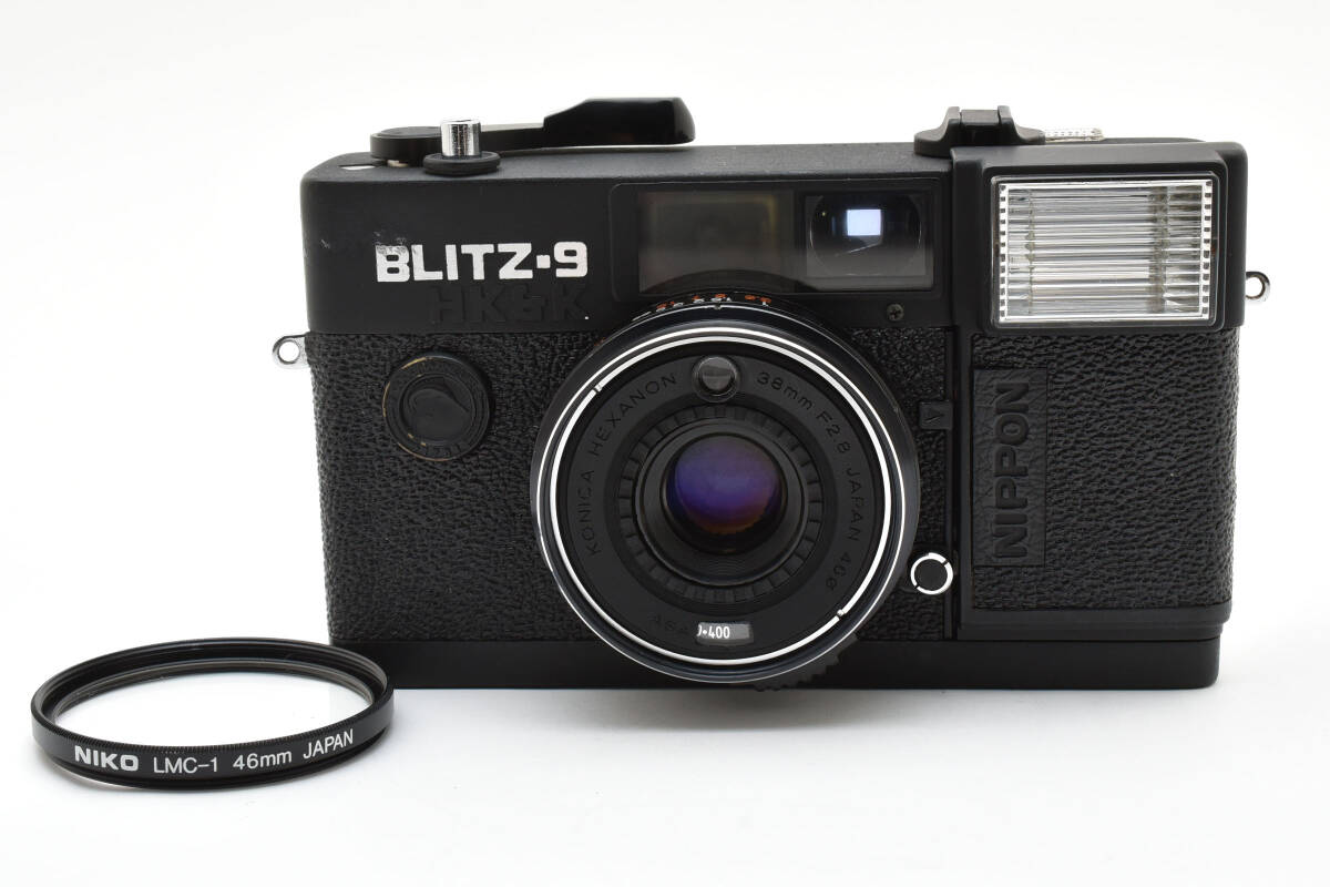 ★希少品★ BLITZ-9 HK&K / KONICA HEXANON 38mm F2.8 コニカ ヘキサノン 日本製 コンパクトフィルムカメラ ＃3087