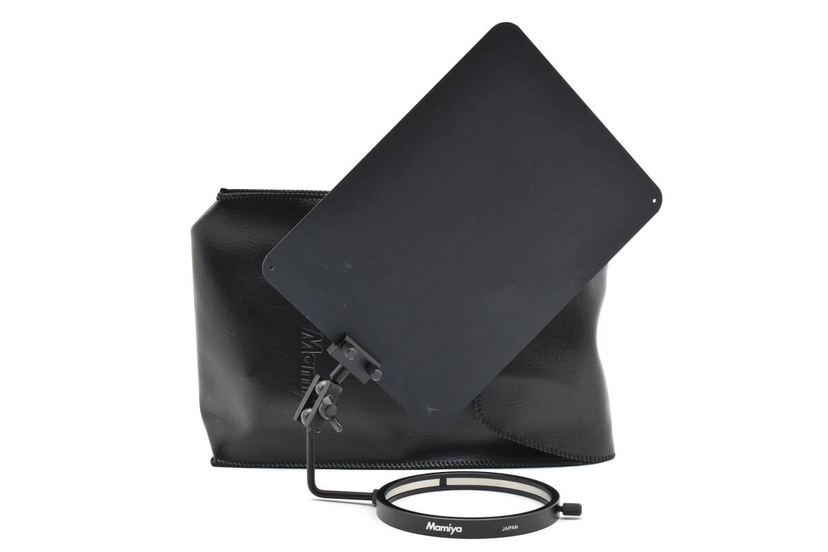 ★稀少品★ MAMIYA マミヤ ハレーションカットアダプター RZ67/RB67用 内径80mm かぶせ式 自在フード ハレ切り板 ＃3155