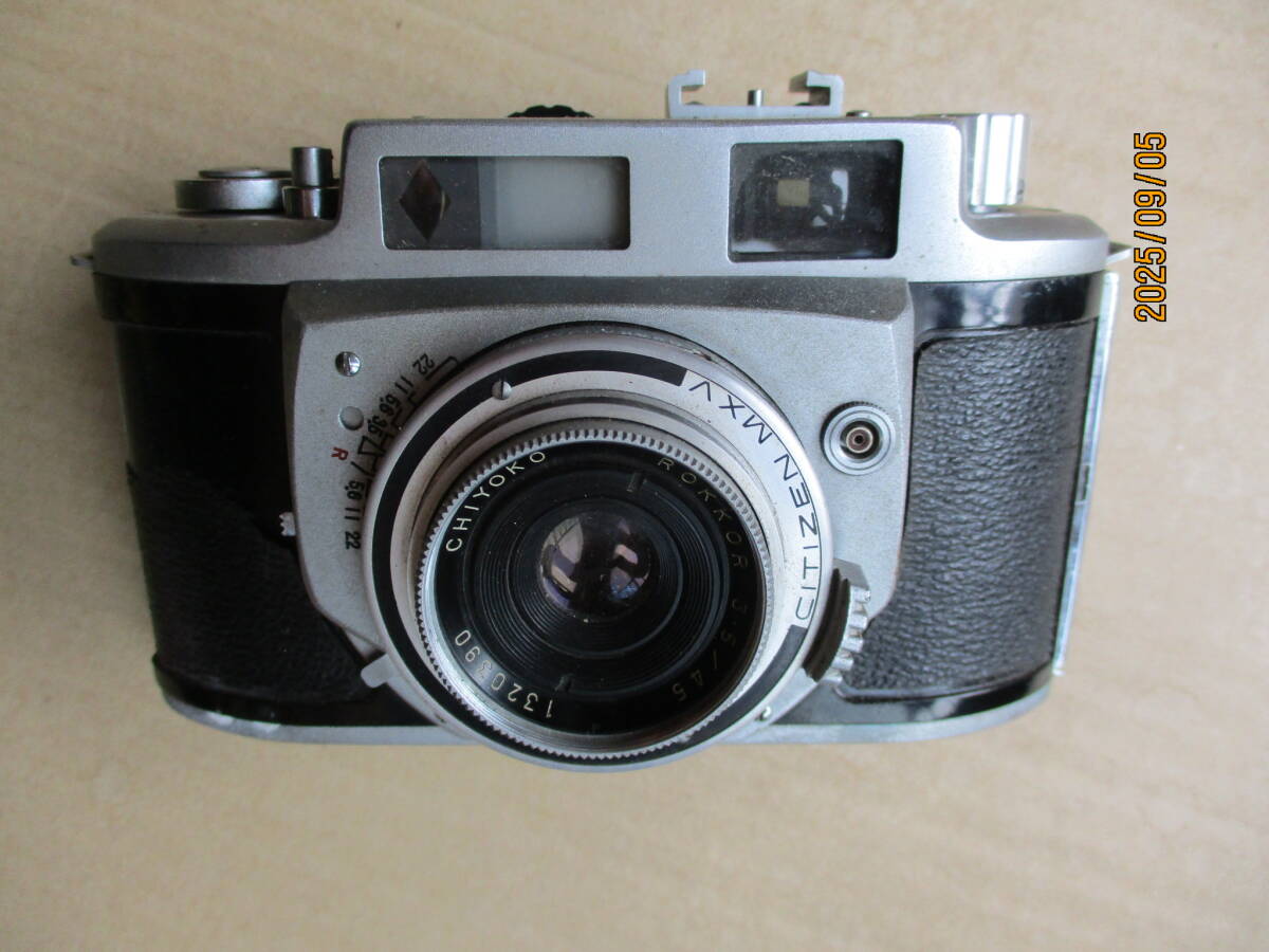 千代田光学精工　 minolta A-2 CHIYOKO ROKKOR 45mm F3.5 CITIZEN MXV カメラ