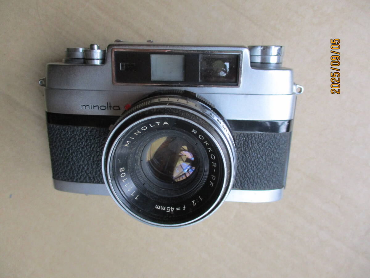 千代田光学精工 minolta V2 CHIYOKO ROKKOR-PF 45mm F2 オプチバーHS CITIZEN　 1／2000秒 カメラ（部品取り）