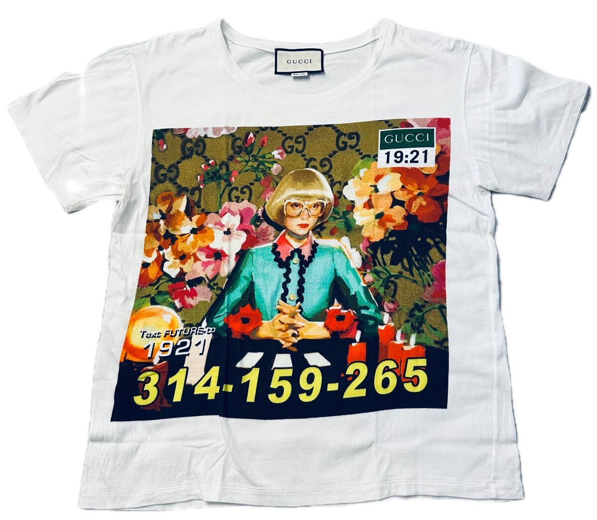 美品【GUCCI】イグナシモンレアル コラボ Tシャツ S ビッグサイズ 限定 ミケーレ期 アレッサンドロミケーレ ユニセックス グッチ レア