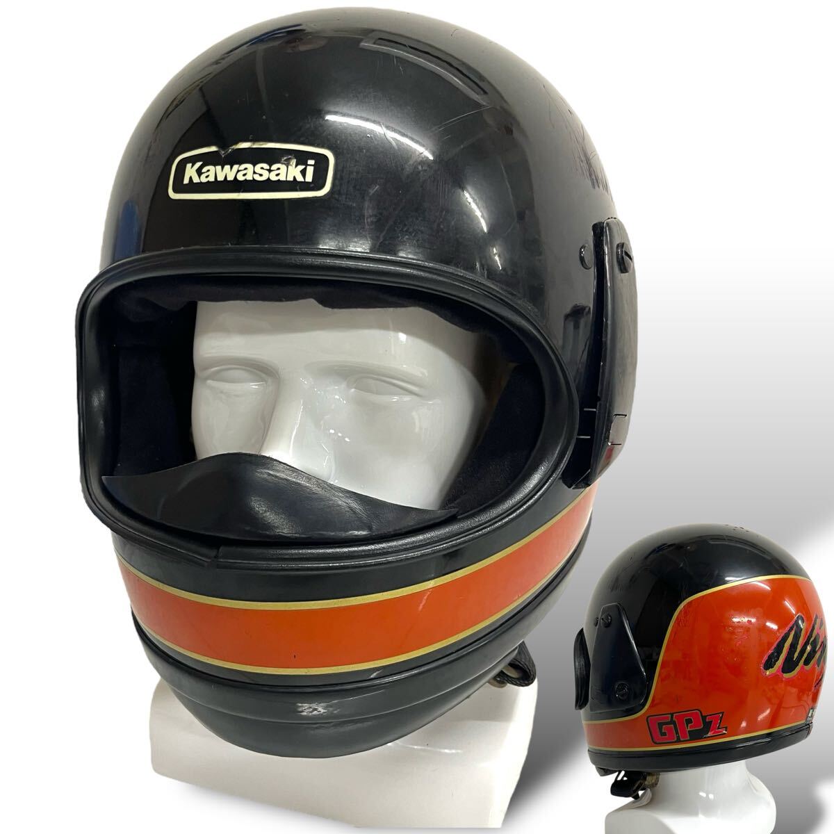 当時物/80’s/新井弘武/KAWASAKI/GPZ/フルフェイス/火の玉/旧車/ニンジャ/トップガン/GPZ900R/GPZ400R/NINJA/Arai/立花/昭栄/族ヘル/レトロ