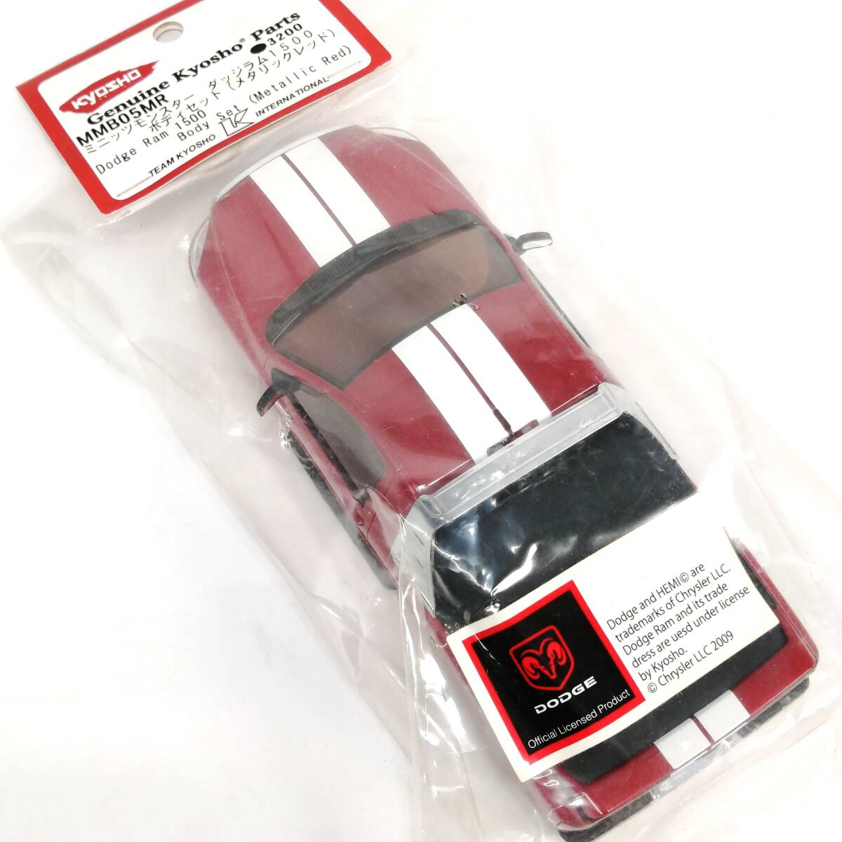 デッドストック 未使用 KYOSHO 京商 ミニッツモンスター ダッジラム 1500 ボディセット メタリックレッド ミニカー ラジコン パーツ